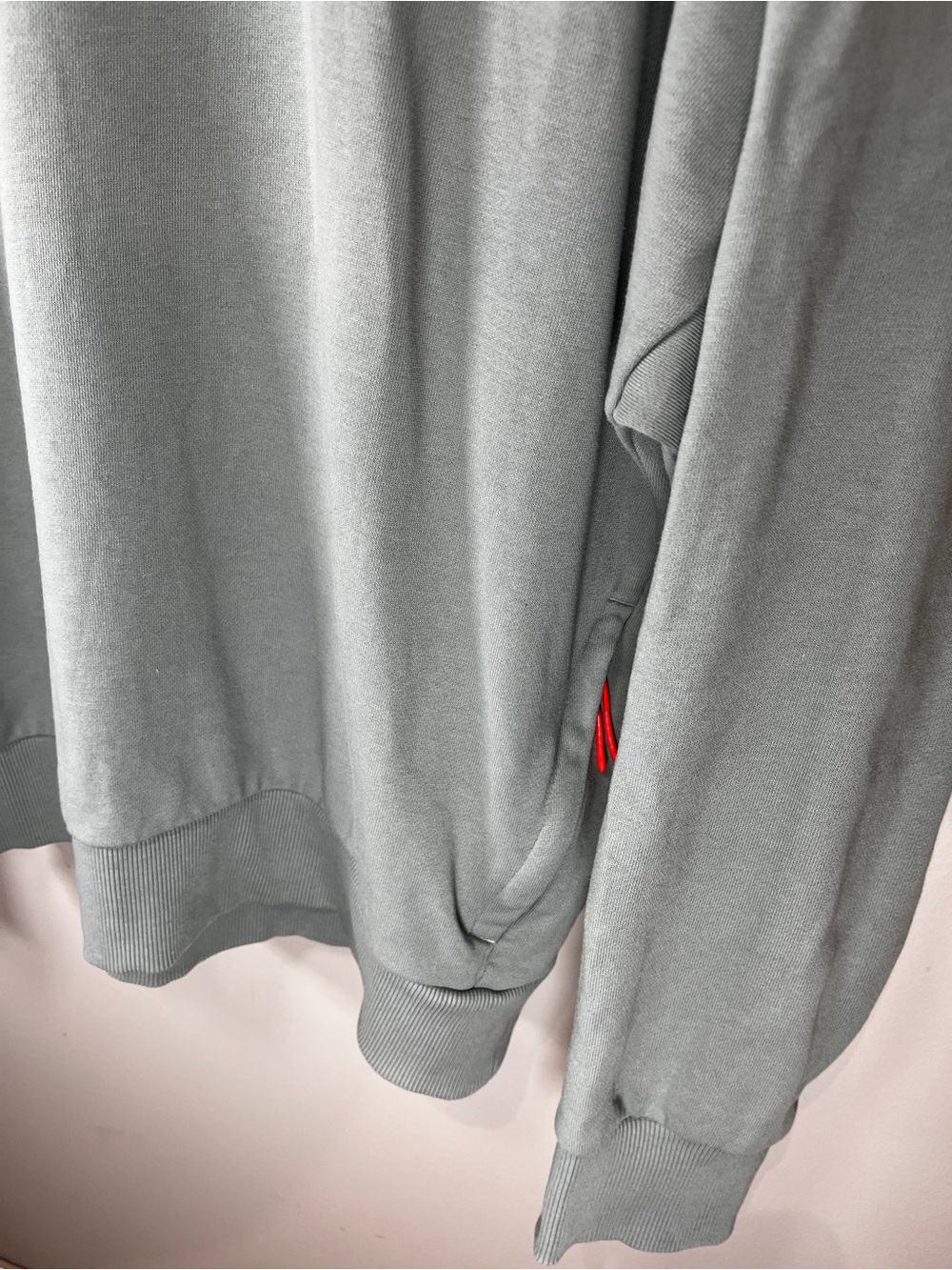 Adidas Sage Green Essentials Crewneck Sweatshirt - Picture 3 of 4